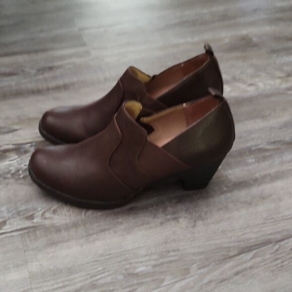 Croft & Barrow brown ortholite clogs  ankle boots Sz 8 - Picture 3 of 7